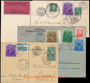 171332 - 1938 comp. of 4 entires, 4x with special postmark VISSZATÉR