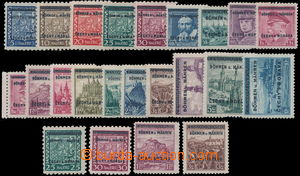 171384 - 1939 Pof.1-19, Overprint issue; then Pof.4, 25h without U; P