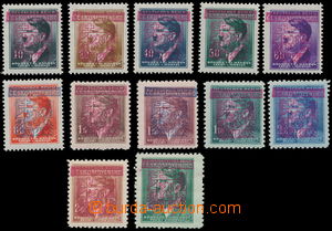 171430 - 1945 HORNÍ BŘÍZA, comp. 12 pcs of stamp. A. Hitler. with 
