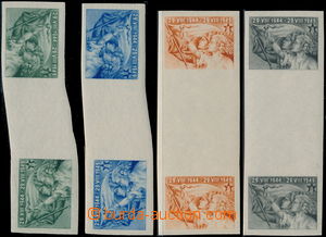 171450 - 1949 ZT  sestava 4ks zkusmých tisků nevydané známky k 5.