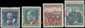 171493 - 1938 KARLSBAD  Mi.6, 7, 15, 63, comp. of 4 stamp. with overp