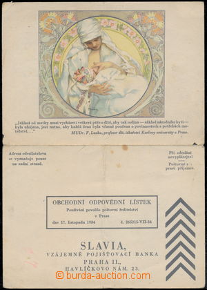 171526 - 1934 MUCHA Alfons (1860–1939), SLAVIA - vzájemně pojiš
