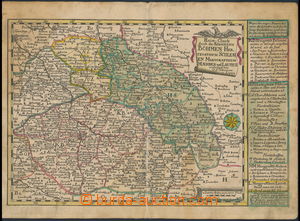 171539 - 1720-40 MAPA ČESKÉHO KRÁLOVSTVÍ, MARKRABSTVÍ MORAVSKÉH