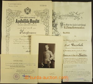 171577 - 1911-17 RAKOUSKO-UHERSKO  velice zajímavý konvolut dokumen