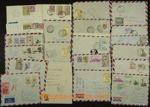 171587 - 1961-65 [COLLECTIONS]  compilation of 80 airmail entires sen