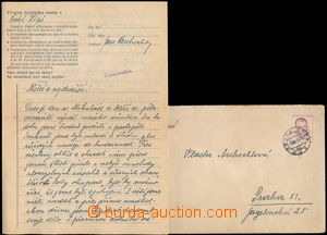 171596 - 1950 ČESKÁ LÍPA  věznice krajského soudu, dopis s obsah
