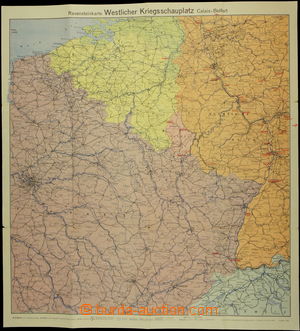 171633 - 1940 Mapa Západní válečné zóny, Westlicher Kriegschaup