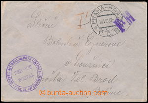 171644 - 1919 FRANCIE  služební dopis s obsahem z Čs. národní ra
