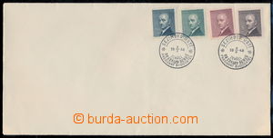 171681 - 1948 ministerská obálka s vylepenými zn. Beneš, Pof.443-