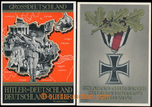 171733 - 1939 2ks nacistických pohlednic, 1x kreslená s vyznamenán