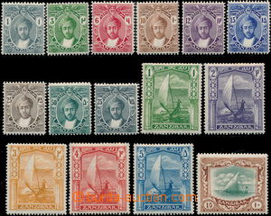 171789 - 1913 SG.246s-260s, Sultán a plachetnice, kompletní série 