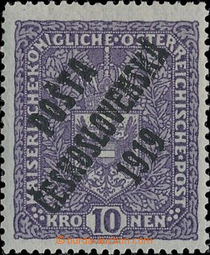 171797 -  Pof.51I, Coat of arms 10K light violet, type I.; c.v.. 5.00