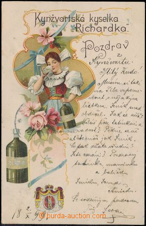 171842 - 1899 KYNŽVART - reklamní pohlednice Kynžvartská kyselka 