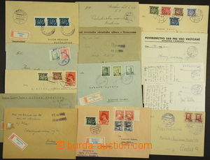 171868 - 1945 comp. 14 pcs of entires sent from Slovakia, from that 8
