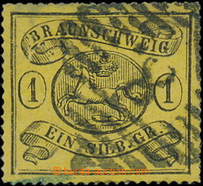 171875 - 1861-64 Mi.11B, Coat of arms in oval 1Sgr, on all sides tria