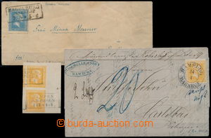 171883 - 1857-58 sestava 2ks dopisů, 1x dopis do Berlína, vyfr. zn.