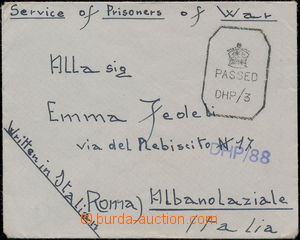 171892 - 1942 italský válečný zajatec v Indii, dopis adresováný