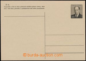 171919 - 1953 CDV111Pc, dopisnice A. Zápotocký, nazelenalý papír,