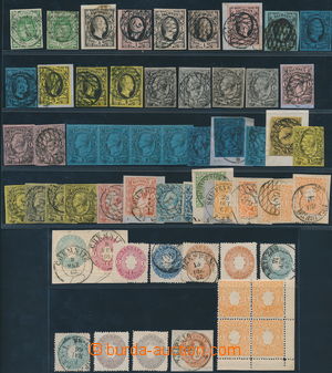 171922 - 1851-63 sestava 55ks  klasických známek, obsahuje mj. Mi.2