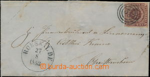 171961 - 1853 folded letter, small format to Christianskav, with Coat