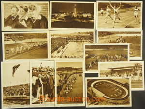 171990 - 1928 LOH AMSTERODAM  sestava 12ks oficiálních pohlednic z 