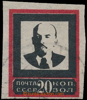 172018 - 1924 Mi.241 IB, Lenin smuteční 20k, úzký rámeček, lehk
