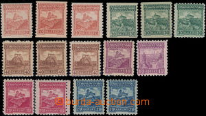 172054 - 1926 Pof.209-215, Krajinky I. 20h-2,50Kč, kompletní sestav