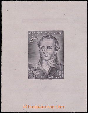 172144 - 1952 ZT  Pof.677, Fr. L. Čelakovský 1,50Kčs, zkusmý tisk