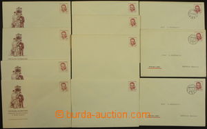 172160 - 1950-52 COB1, COB2, COB4, comp. 11 pcs of postal stationery 