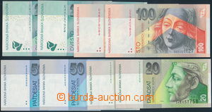 172188 - 2002 comp. 8 pcs of bank-notes values 20, 50, 100 and 200SKK