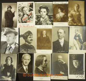 172276 - 1890-1980 [SBÍRKY]  HERCI, SPISOVATELÉ  velmi zajímavá s