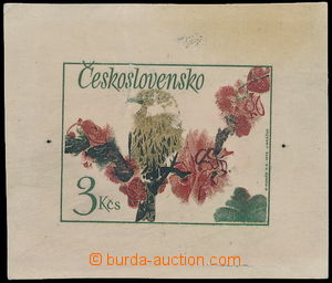 172302 - 1972 PLATE PROOF  Pof.2003, Birds 3Kčs, plate proof - print