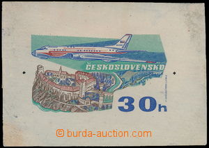 172310 - 1973 PLATE PROOF  Pof.L74, 50 years Czechoslovak Airlines 30