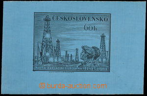 172311 - 1953 ZT  Pof.746, Den horníků 60h, zkusmý tisk - otisk ry