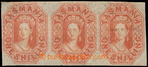 172350 - 1858 SG.41, Viktorie Chalon Head 1Sh, vodorovná 3-páska ne