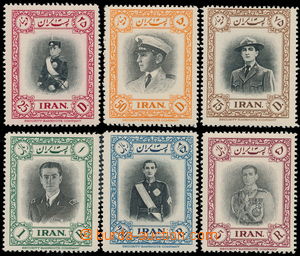 172376 - 1950 Mi.826-831, Šáh Pahlavi, kompletní série, kat. 150