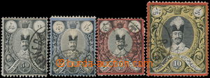 172389 - 1882 Mi.43-45, Šáh Nasreddin v oválu, kompletní řada 50