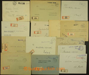 172468 - 1945-48 comp. 14 pcs of letters franked/paid cash, from that