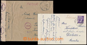 172586 - 1944-45 comp. of 2 mailing from members Protectorate army na