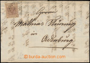 172593 - 1850 skládaný dopis (účet) adresovaný do Oedenburgu, vy