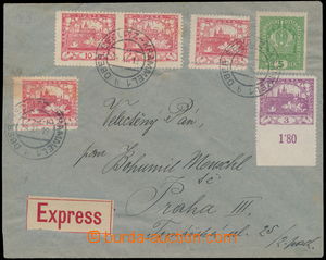 172634 - 1919 Express letter sent in/at II. postal rate, with mixed f