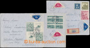172671 - 1938-39 comp. 2 pcs of letters + 1x cut square, sent to Slov