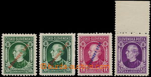 172689 - 1939 Alb.23B, 23C, 24C, 28C, comp. of stamps Hlinka 50h gree