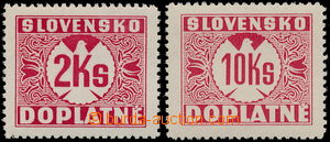 172694 - 1939 Alb.D9, D11, Doplatní 2Ks a 10Ks, svislý rastr