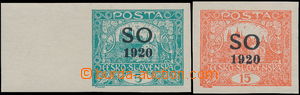 172698 -  Pof.SO3 + SO5,  5h blue-green with L margin (hinged) and 15