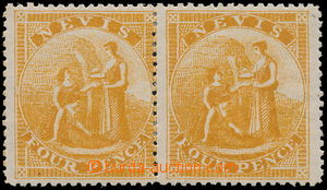 172732 - 1876-1878 SG.18, pair Spring well 4P orange; very nice pair 