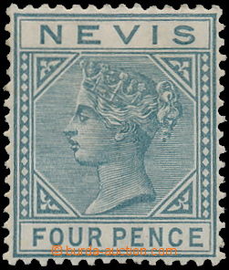 172739 - 1882-1890 SG.31a, Victoria 4P grey with sought plate flaw To