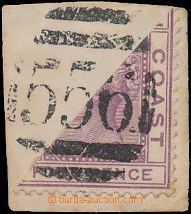 172745 - 1876-1884 SG.7a, Viktorie 4P fialová, půlená na výstři