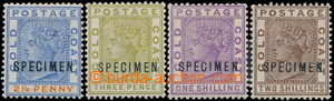 172751 - 1884-1891 SG.14,15,18,19, Viktorie 2½P, 3P , 1Sh, 2Sh, 