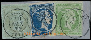 172767 - 1862-1872 Mi.18a, 41, 42, smíšená frankatura na výstři
